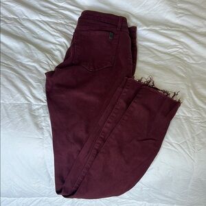 Joe's Jeans Deep Red Denim